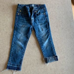 7 For All Mankind girls ankle jeans